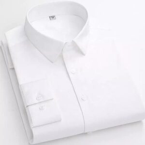 White Poplin 100% Cotton Tailored Shirt