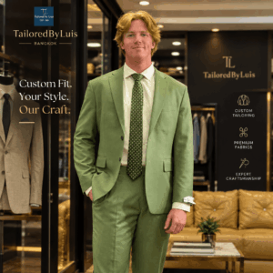 Shop the Look | Sage Green Custom Suit